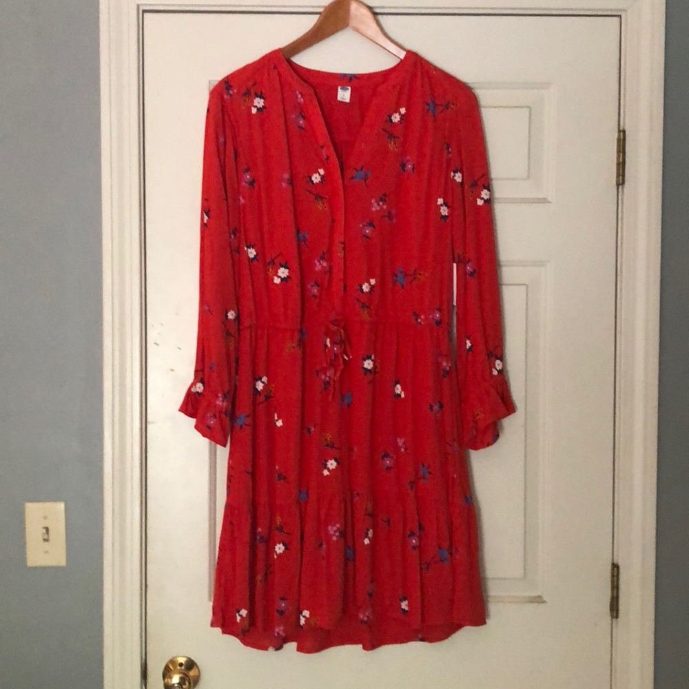 Old Navy Ruffle-Trim Shirt Dress